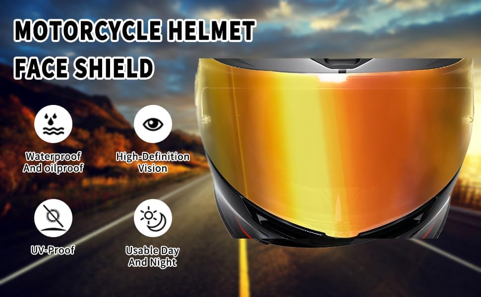 AGV K6 and K6S Visor (Gradient Gold) - color: Gradient Gold