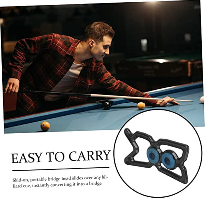 LIOOBO Portable Pool Cue Holder Rack with Bridge Head for Nine Ball Snooker Billiards Stable and Pole Rack for Accurate Shots Professional Portable Design for Easy Transport