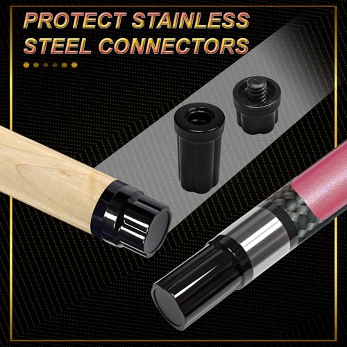 HomeSeason 58in 2-Piece Pool Cue, 18/19/20/21oz Professional Maple Billiards Stick 3D Printed Lizard Grip with Case, 12.5mm Tip Stainless Steel Quick Screw - color: 19oz(Pink)