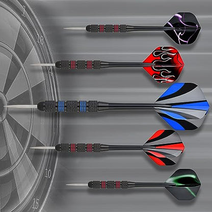 Steel Tip Darts Set 18 Grams15 Pack Steel Barrels - style: m pc 15