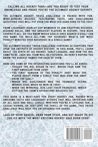 The Ultimate Hockey Trivia Challenge: Over 600 Quiz Questions for Die-Hard Hockey Fans