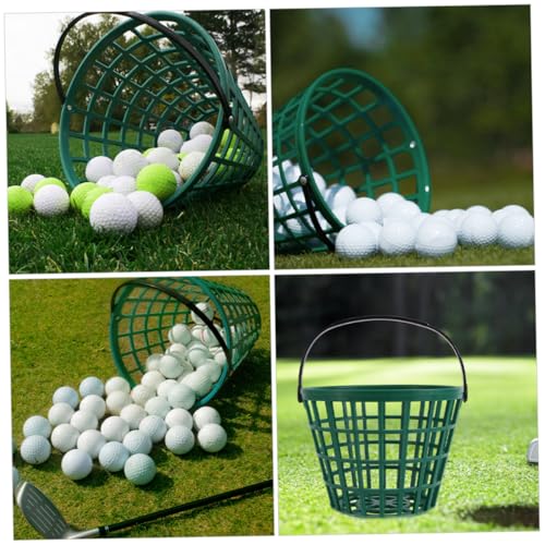 Luxshiny 2pcs Golf Ball Basket Large Capacity Storage Holder for Outdoor Plastic Containers for Balls Easy to Carry and Store - size: 20.00X20.00X15.00CM