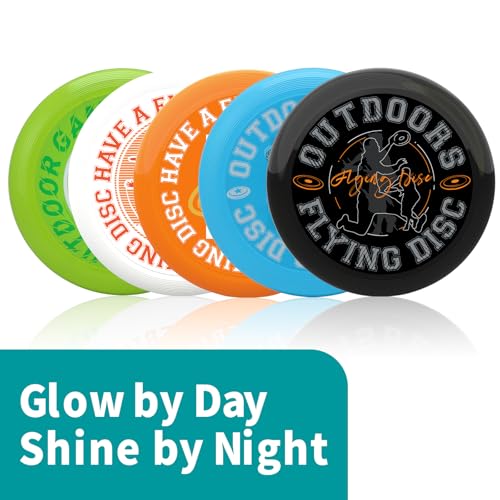 KnLnny Ware LED Flying Disc for Outdoor Games - color: Orange-with Light