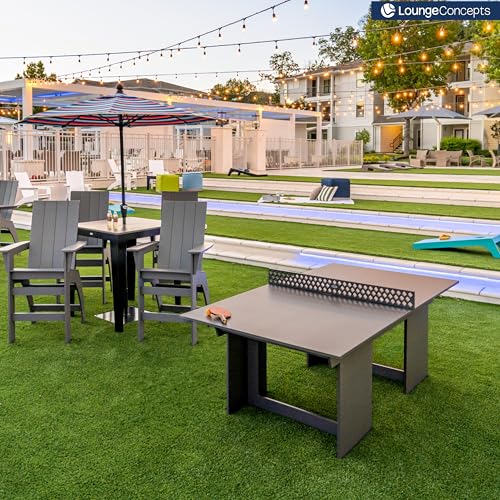 Lounge Concepts Outdoor Ping Pong Table | All Weather Table Tennis | Outdoor Gaming | Outdoor Game Sets | HDPE Ping Pong Table - color: Navy