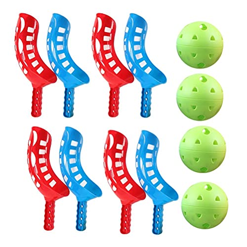 Beach Throw Catching Games, 4 Sets, Safe Plastic Ball Game Sets, Portable, Environmentally Friendly, Waterproof, Classic Parking Game for and Adults (Colour)