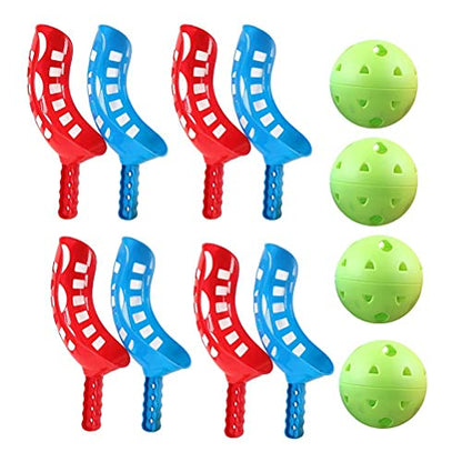 Beach Throw Catching Games, 4 Sets, Safe Plastic Ball Game Sets, Portable, Environmentally Friendly, Waterproof, Classic Parking Game for and Adults (Colour)