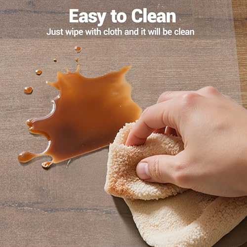 Clear Chair Mat for Hard Floor, 36 x 48 Inches, PVC Floor Mat Under Rolling Chairs for Easy Glide and Wood/Tile Protection, Rectangle - size: rectangle