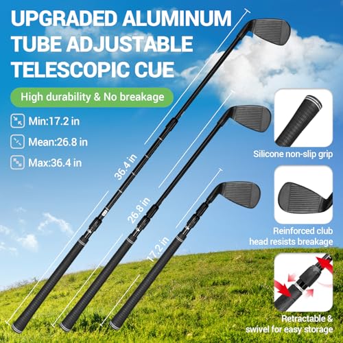 70" x70''Battle Golf Chipping Game, Double-Sided Sticky Golf Battle Mat with 30 Sticky Balls and 10 Darts for Adults Dads and Junior Golfers - Indoor and Outdoor