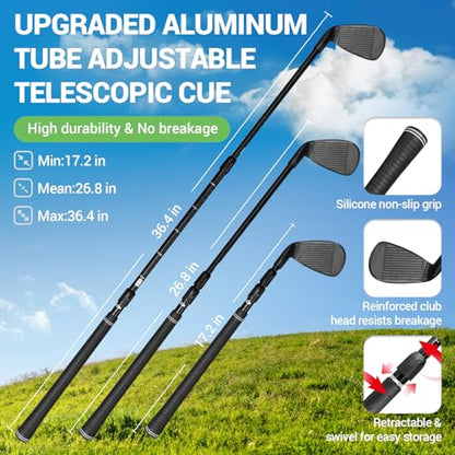 70" x70''Battle Golf Chipping Game, Double-Sided Sticky Golf Battle Mat with 30 Sticky Balls and 10 Darts for Adults Dads and Junior Golfers - Indoor and Outdoor