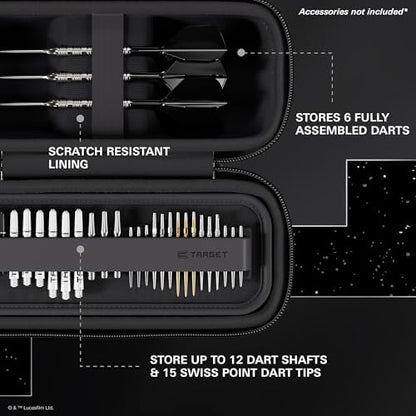 Target Darts Star Wars Stormtrooper BOA Wallet | Storm Trooper Premium Dart Case with Imperial Design, Swiss Point Tip Storage, Rigid Outer Shell & Organised Accessories Holder - style: Stormtrooper