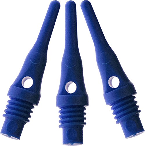 Viper Dart Accessory: Tufflex S.S. (Super Short) 2BA Thread Soft Tip Dart Points (100 and 1000 Packs) - color: Blue, size: 100 Pack