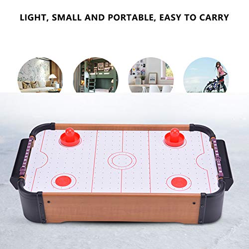Air Hockey Table for Kids, Portable Air Hockey Game Toy Battery Powered Table Top Air Hockey, Easy to Assemble, Enhance Parent Child Affection and Enhance Friendship