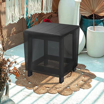 Outdoor Furniture Cover Small,15 Inch Square Patio Table Covers,Waterproof Outside Small Side Table Cover - 15 X 15 X 18 Inch - size: 15" L x 15" W x 18" H