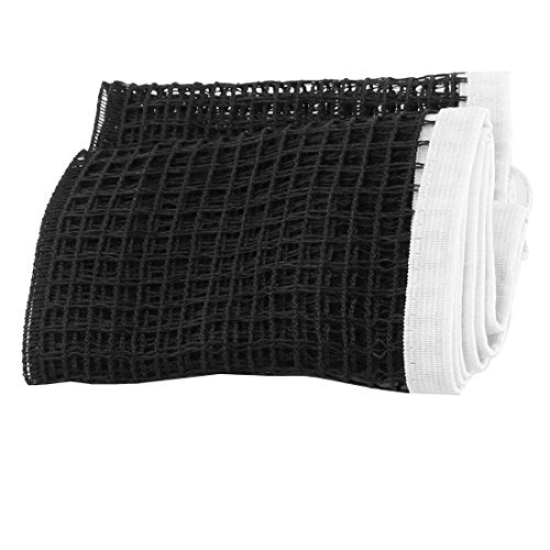 uxcell Nylon Foldable Pingpong Sport Meshy Table Tennis Replacement Net White Black