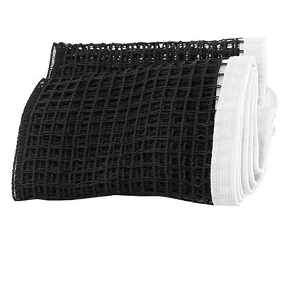 uxcell Nylon Foldable Pingpong Sport Meshy Table Tennis Replacement Net White Black