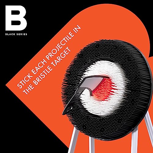 Black Series Axe Throwing Set – Indoor & Outdoor Party Game| Safe Plastic Throwing Axes| Collapsible Target| Backyard Game, Carnival Game, Beach Camping, Tailgating Essential| Fun Sports Activity Gift