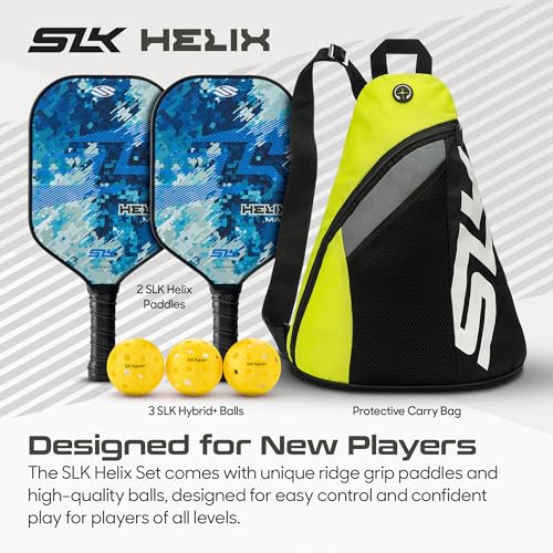 Selkirk Sport SLK Helix Pro Pickleball Paddle | Carbon Fiber & Fiberglass - color: Camo Glitch | Bundle
