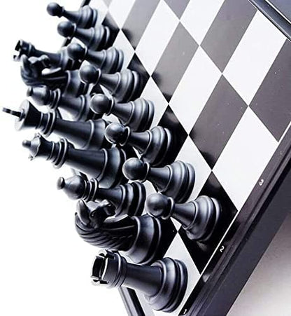Magnetic Travel Chess Set 10 Inches with Folding Chess Board Educational Toys for Kids and Adults - size: 10"