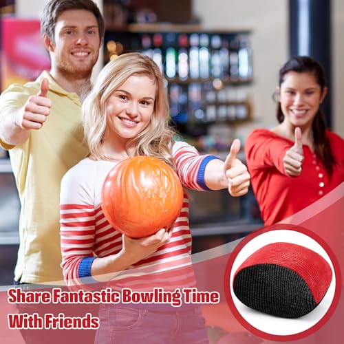 Lewtemi Microfiber Ultra Dry Bowling Grip Ball, 2 Pcs Microfiber Bowling Rosin Bags for Hands for Golf Lifting Rock Climbing Tennis Gymnastics - color: Red and Black