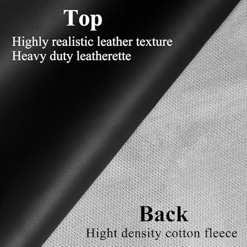 Saking Leatherette Pool Table Cover, Heavy Duty 8FT Billiard Table Cover Indoor & Outdoor, Waterproof & Tearproof Cover for Pool Table, Black, 8FT-100"LX 56"WX 8"H