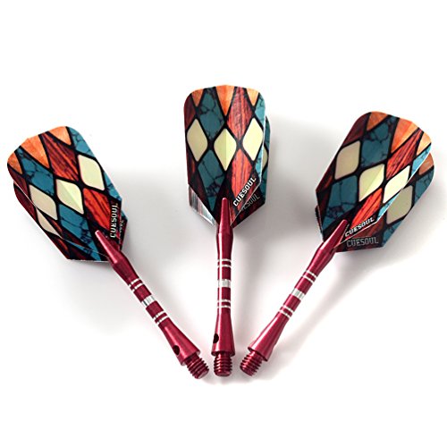 CUESOUL 22/24/26 Grams Tungsten Steel Tip Darts Set 95% Tungsten - color: 24 Grams-Case