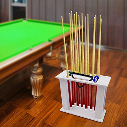 Club Organizer Holder Billiards & Pool Cue Rack, Corner Billiards Stick Display Stand Cues & Ball, Pool Sticks (style 2) - style: style 2