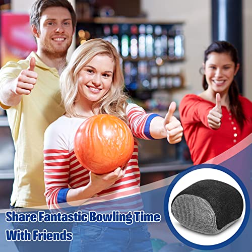 Lewtemi Microfiber Ultra Dry Bowling Grip Ball, 2 Pcs Microfiber Bowling Rosin Bags for Hands for Golf Lifting Rock Climbing Tennis Gymnastics - color: Black and Gray