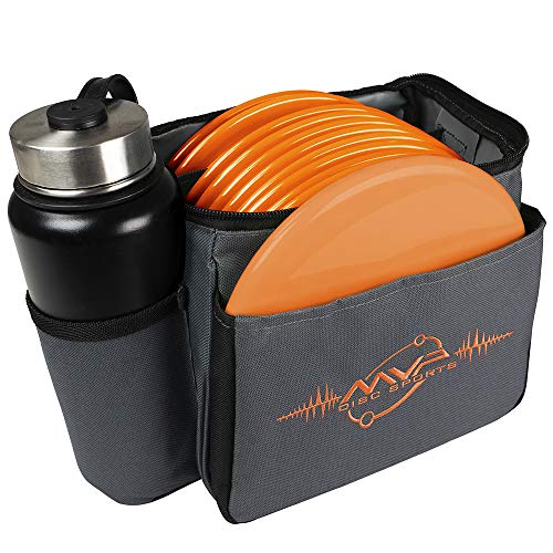 MVP Disc Sports Cell Disc Golf Starter Bag (Choose Your Favorite Color) - color: Gray/Orange