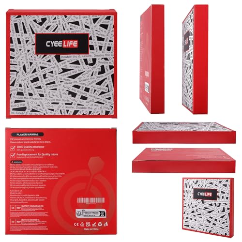 CyeeLife 180 Piece Darts Custom Fit Pack Set, Includes Flights, Shafts, Rubber O-Rings, Flight Protecter and Accessories - color: PC Shafts