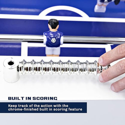 American Legend Manhattan 54” Foosball Table, Modern Design, Chrome Steel Rods, Built‑in Scoring & Soft Grip Handles