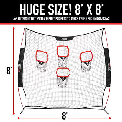 Franklin Sports Football Accuracy Targets- Kicking and Throw Training - 2 in 1 Football Target - 7' x 4' or 8' x 8' - size: 8' x 8'