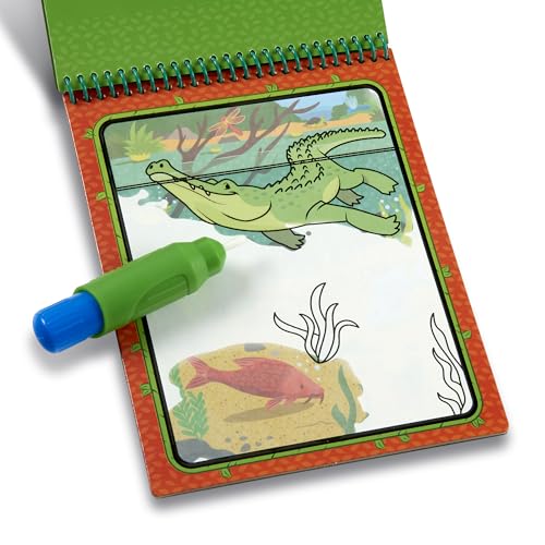 Melissa & Doug On The Go Water Wow! Reusable Water-Reveal Coloring Activity Pad – Jungle - size: 1 EA, style: Jungle