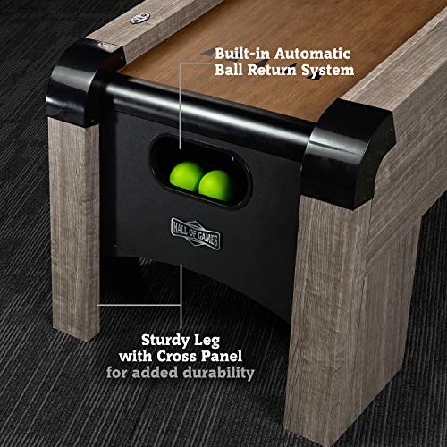 Hall of Games Roll & Score Multiple Styles Arcade Game Collection, Durable & Stylish Designs with Game Balls, Perfect for Family Game Rooms - style: Updated Version - 108"(Brown & Blue)