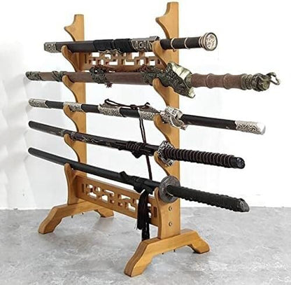 Portable Billiard Cue Rack Pool Table Accessory Organiser Wooden Pool Cue Holder - Freestanding Pool Ball Floor Stand For Game Room Clubs Hardwood Wall Mounted Pool Cue Holder(10) - size: 10