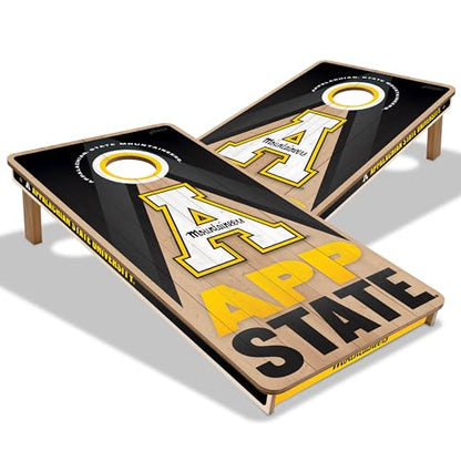 YouTheFan NCAA 2' x 4' Slogan Series Professional Wood Cornhole Game - color: Appalachian State Mountaineers