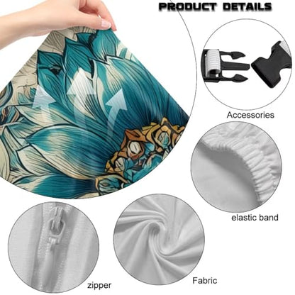 Suobstales Butterfly Flower Pattern Gaming Chair Covers with Armrest Covers Office Desk Chair Cover Computer Chair Cover Stretch Gamer Chair Slipcovers Cat Scratch Proof - color: Butterfly Flower
