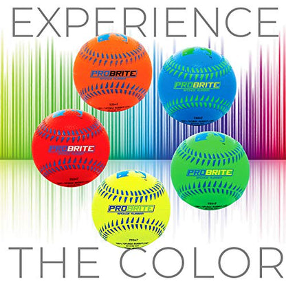Franklin Sports - Pro Brite - Neon Rubber Teeball - MLB - Youth Tball - Baseball + Softball - Indoor & Outdoor Use - style: 2 pack