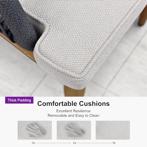 PURPLE LEAF 9 Pieces Outdoor Metal Furniture Set Patio Conversation Sets Wood Pattern Dining Set, 1 Dining Table and 8 Modern Chairs with Cushions Seat - color: Teak, size: 9 Pcs, style: Square