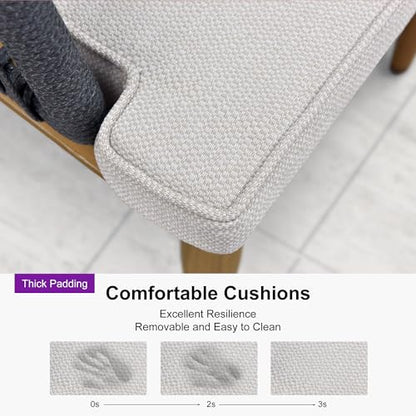 PURPLE LEAF 9 Pieces Outdoor Metal Furniture Set Patio Conversation Sets Wood Pattern Dining Set, 1 Dining Table and 8 Modern Chairs with Cushions Seat - color: Teak, size: 9 Pcs, style: Square