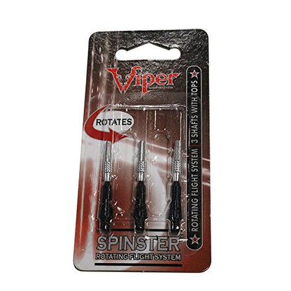 Viper Spinster Aluminum Dart Shaft - color: Black, style: Short (SH)