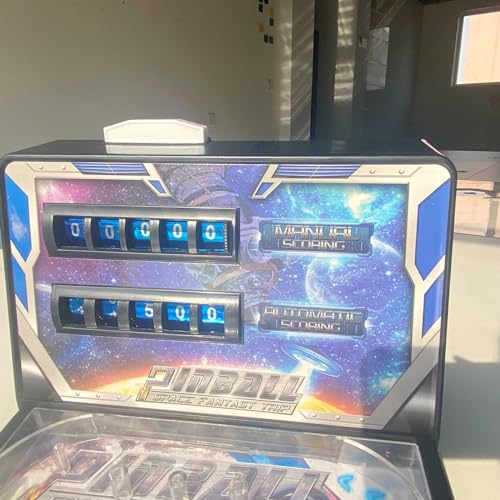 PHATM Pinball Machine Pinball Games with Lights and Sound Effects Mini Retro Arcade Machine Electronic Desktop Marble Arcade for Preschooler