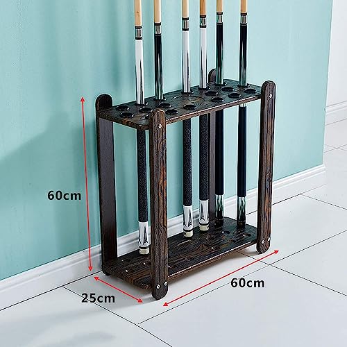 Freestanding Billiard Stick Stand - Holds 18 Cues,for Clubs Accessories, Fishing Rod Rack, Ball Set Floor