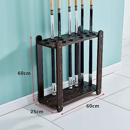 Freestanding Billiard Stick Stand - Holds 18 Cues,for Clubs Snooker Accessories, Fishing Rod Rack, Ball Set Floor