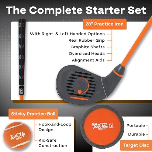 PGA Tour Tee-Up 3-Piece Set - color: Right Handed Player Height 3'9" - 4'7"