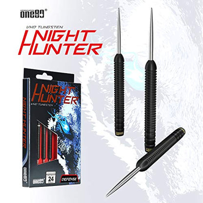 ONE80 90% Tungsten Steel Tip Darts Sets Chameleon, Night Hunter Professional Darts Set - style: Defense 24g