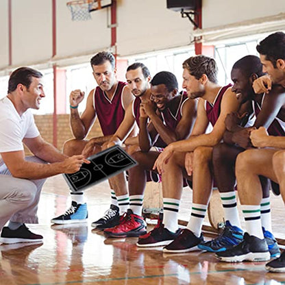 Pure Vie Electronic Basketball Coaching Board LCD Basketball Coaches Tactical Clipboard Writing Tablet Blackboard with Stylus Pen - Basketball Gift Sporting Goods Daily Training Assistant Equipment