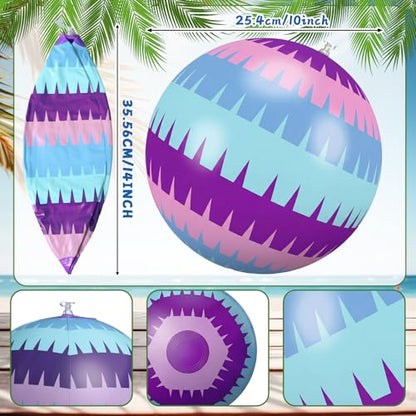 48 Pcs Video Game Themed Party Favors Beach Ball with Glasses 10 Inch Gaming Themed Inflatable Ball Birthday Decorations Team Gift Summer Pool Party Supplies for Goodie Bag - style: Neon