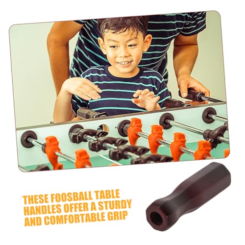 GALPADA 2pcs Wooden Foosball Table Handles Repair Rod Grips for Soccer Tabletop Game Replacement Parts Comfortable Solid Wood Grip for Indoor Table Football Play