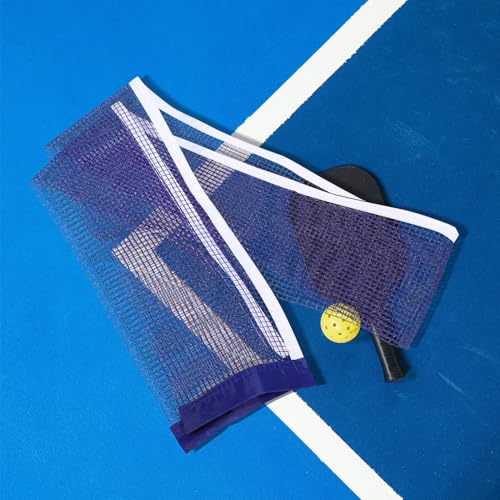 PartyKindom Portable Table Tennis Net with Clamp for Indoor Outdoor Training Iron Polyester Construction Easy Setup Pingpong Net Rack for Adult and Practice Sessions