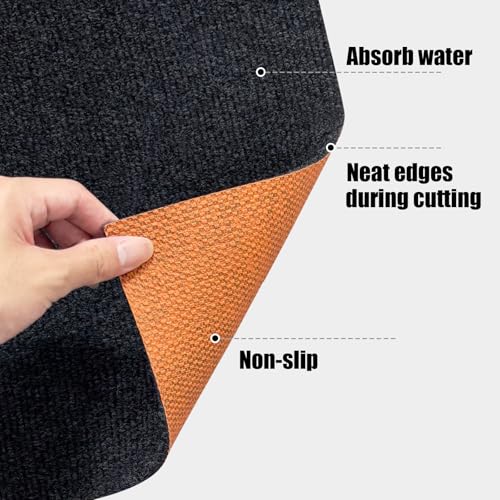 Office Chair Mat, 47 x 35 Inches, Gray | For Hardwood & Tile Floor, For Carpet, Anti-Slip, Floor Protector, Noise Cancellation